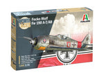 Portada de la caja de la maqueta del caza alemán Fw-190 A7 o A8 edición Ases WW2 en escala 1:72 de Italeri referencia 1490