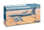 Portada de la caja de la maqueta del avión cisterna norteamericano Boeing KC-135 Stratotanker en escala 1:72 de Italeri referencia 91281
