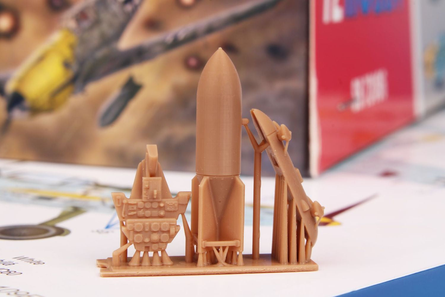 Piezas de resina de la maqueta del caza alemán Messerschmitt Bf 109 E4/7 en escala 1:72 de Special Hobby referencia 72496