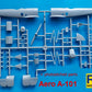 Piezas de la maqueta del biplano bombardero checo Aero A 101 en escala 1:72 de RS Models referencia 92260