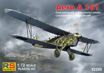 Portada de la caja de la maqueta del biplano bombardero checo Aero A 101 en escala 1:72 de RS Models referencia 92260