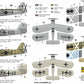 Decoraciones de la maqueta del avión de reconocimiento de la Legión Condor Heinker He-46C en escala 1:72 de RS Models referencia 92286