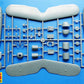 Piezas 1 de la maqueta del avión de reconocimiento de la Legión Condor Heinker He-46C en escala 1:72 de RS Models referencia 92286