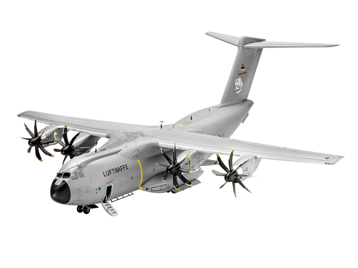 Foto de la maqueta del avión de transporte Airbus A400M Atlas en escala 1:72 de Revell referencia 03929