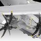 Foto de los motores de la maqueta del avión de transporte Airbus A400M Atlas en escala 1:72 de Revell referencia 03929