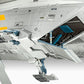 Foto inferior de la maqueta de l nave espacial Razor Crest en la película Mandalorian y Grogu en escala 1:72 de Revell referencia 06747