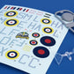 Calcas de la maqueta del bombardero británico Vickers Wellington Mk.IC en escala 1:72 de Special Hobby referencia 72499