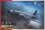 Portada de la caja de la maqueta del bombardero británico Vickers Wellington Mk.IC en escala 1:72 de Special Hobby referencia 72499