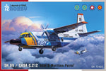 Portada de la caja de la maqueta del avión de vigilancia costera y salvamento español CASA 212 ASW en escala 1:72 de Special Hobby referencia 72402