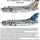 Instrucciones 1 de la hoja de calcas Xtradecal para caza A-7 Corsair II en escala 1:72 referencia XDL-72241