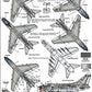Instrucciones 3 de la hoja de calcas Xtradecal para caza A-7 Corsair II en escala 1:72 referencia XDL-72241
