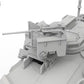 Detalle de la ametralladora principal de la maqueta del carro de combate norteamericano M1A2 Abrams SEP v2 con blindaje activo Trophy en escala 1:72 de Meng referencia 72-016