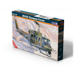 Portada de la caja de la maqueta del helicóptero europeo AB212 en escala 1:72 de Mistercraft referencia D54 
