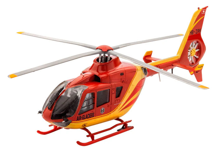 Foto de la maqueta del helicóptero Airbus EC135 en escala 1:72 edición starter kit de Revell referencia 74986