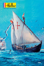 Portada de la caja de la maqueta de la Carabela La Niña en escala 1:75 de Heller referencia 80815