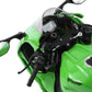 Foto detalle manillar de la maqueta de la moto Kawasaki ZX-10RR Ninja precoloreada en escala 1:9 de Meng referencia TS-008S