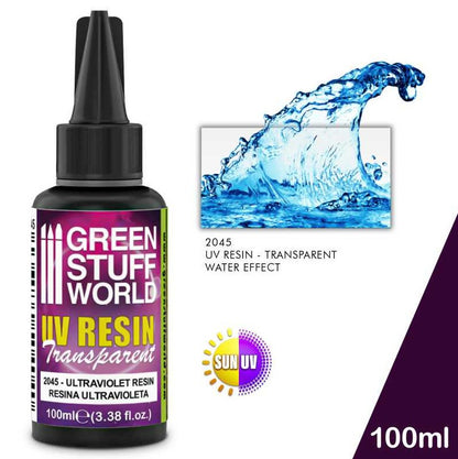 GREEN STUFF Resina Ultravioleta 100ml - Efecto Agua