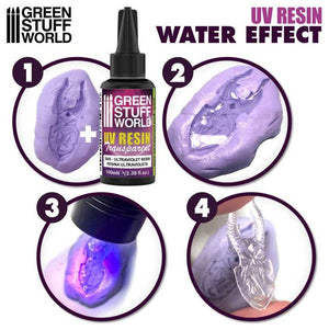 GREEN STUFF Resina Ultravioleta 100ml - Efecto Agua