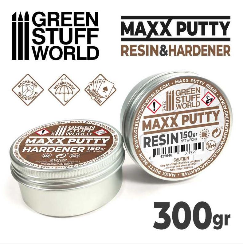 GREEN STUFF Masilla MAXX PUTTY 300gr