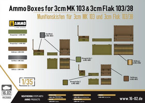 16.02 (1/35) Ammo Boxes for 3cm MK103 / 3cm Flak 103/38