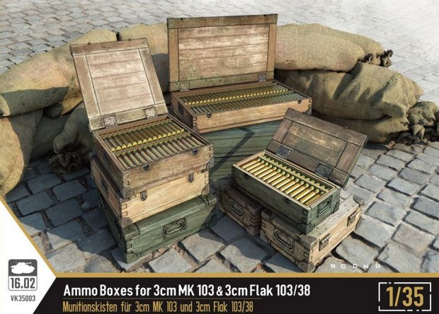 16.02 (1/35) Ammo Boxes for 3cm MK103 / 3cm Flak 103/38