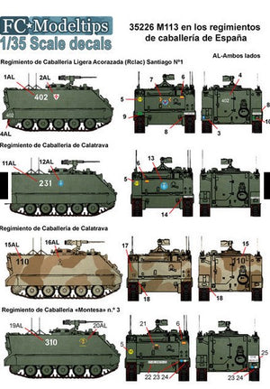 FC MODEL TREND (1/35) M113 en los regimientos de caballería de España