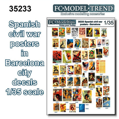 FC MODEL TREND (1/35) Posters de la Guerra Civil Española en Barcelona