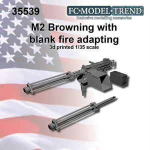 FC MODEL TREND (1/35) Ametralladora M2 Browning con adaptador para munición de fogueo