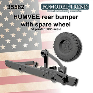 FC MODEL TREND (1/35) HMMWV paragolpes trasero con rueda de repuesto