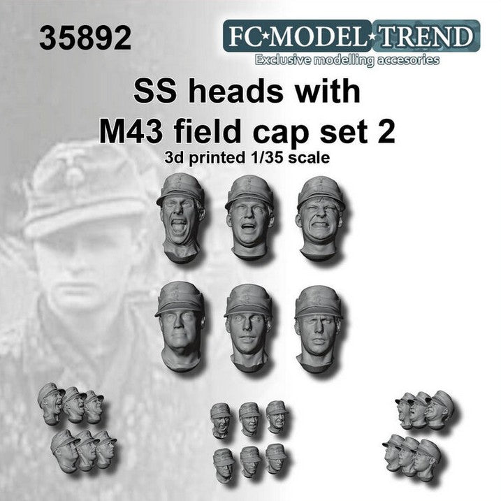 FC MODEL TREND (1/35) Cabezas SS con gorra M43 - Set 2