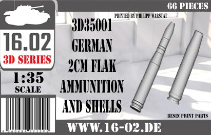 16.02 (1/35) German 2cm Flak Ammunition and Shells