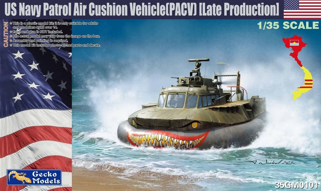 GECKO MODELS (1/35) US Navy Patrol Air Cushion Vehicle Pacv (Late Production)