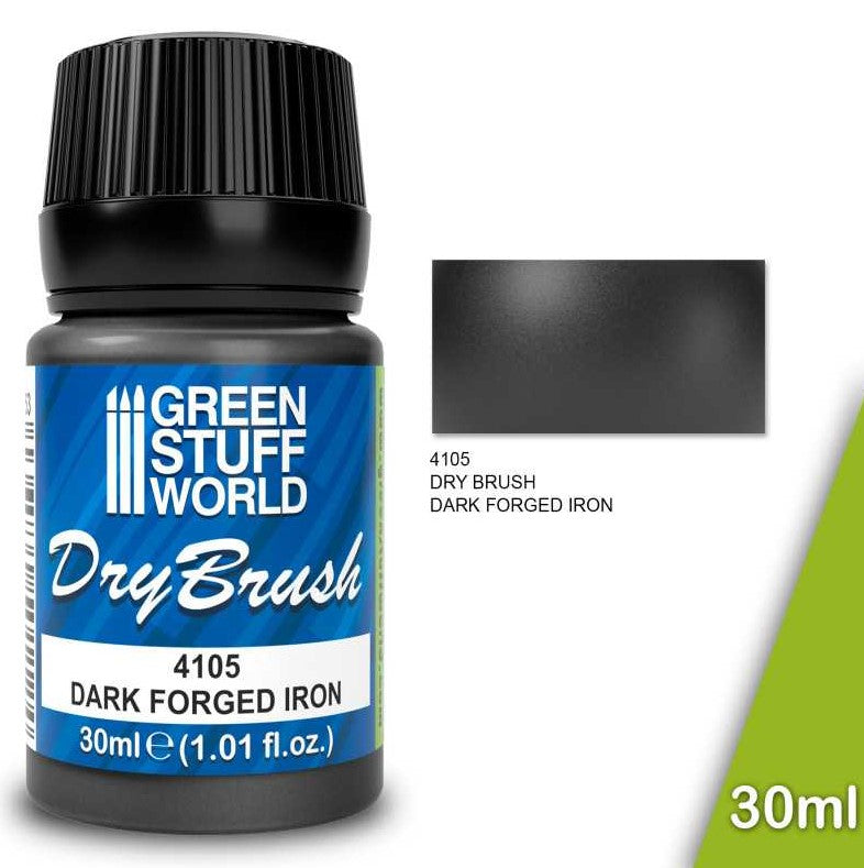 GREEN STUFF Pincel Seco Metalico - DARK FORGED IRON (30ml)