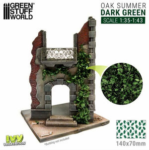 GREEN STUFF WORLD Hiedra Modelismo - Roble Verde Oscuro - Grande