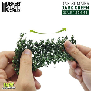 GREEN STUFF WORLD Hiedra Modelismo - Roble Verde Oscuro - Grande