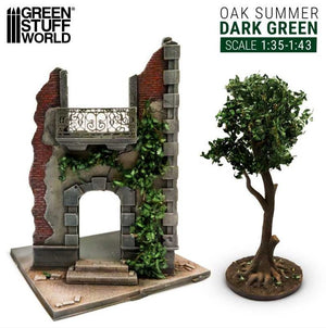 GREEN STUFF WORLD Hiedra Modelismo - Roble Verde Oscuro - Grande