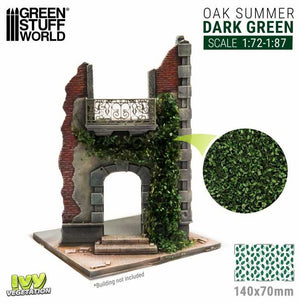 GREEN STUFF WORLD Hiedra Modelismo - Roble Verde Oscuro - Pequeño