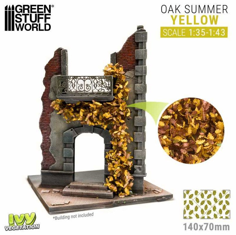 GREEN STUFF WORLD Hiedra Modelismo - Roble Amarillo - Grande