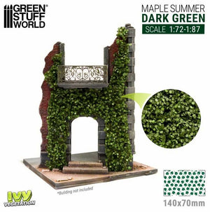 GREEN STUFF WORLD Hiedra Modelismo - Arce Verde Oscuro - Pequeño