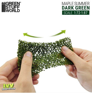 GREEN STUFF WORLD Hiedra Modelismo - Arce Verde Oscuro - Pequeño