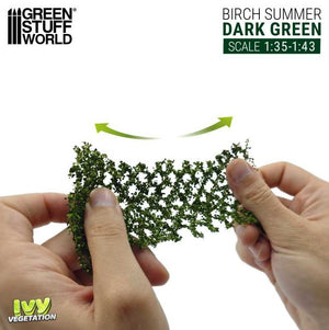 GREEN STUFF WORLD Hiedra Modelismo - Abedul Verde Oscuro - Grande