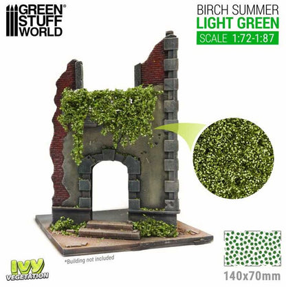 GREEN STUFF WORLD Hiedra Modelismo - Abedul Verde Claro - Pequeño