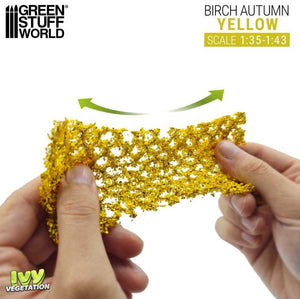 GREEN STUFF WORLD Hiedra Modelismo - Abedul Amarillo - Grande