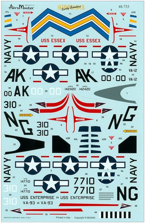 Calcas para A4 Skyahwak Early Scooters en escala 1:48 de Aeromaster referencia 48-733