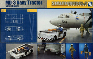 SKUNKMODELS (1/48) MD-3 Navy Tractor Short Type with 3 Figures