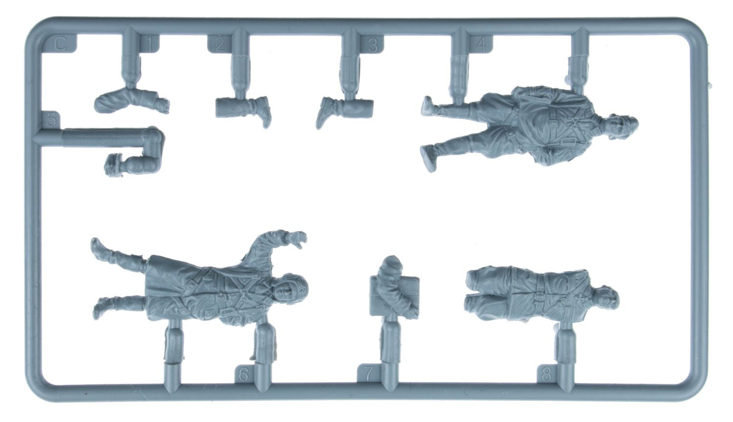 Grapa 3 de las figuras de pilotos y mecánicos finlandeses y rusos en escala 1:48 de Miniart referencia 49022