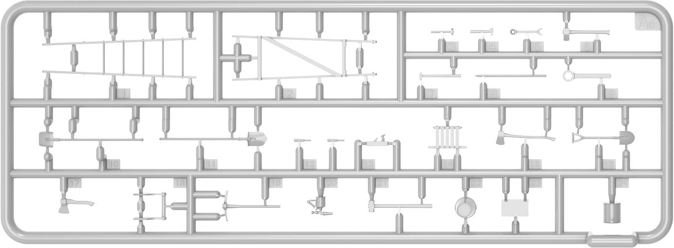 Grapa 4 de las figuras de pilotos y mecánicos finlandeses y rusos en escala 1:48 de Miniart referencia 49022