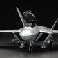 Foto frontal de la maqueta del F-22 Raptor en escala 1:48 de Hasegawa referencia 07245 o PT45