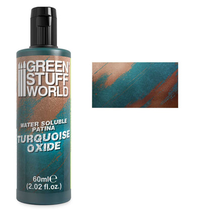Bote de 60ml de pátina en color tuquoise oxide (óxido turquesa) de Green Stuff referencia 5703