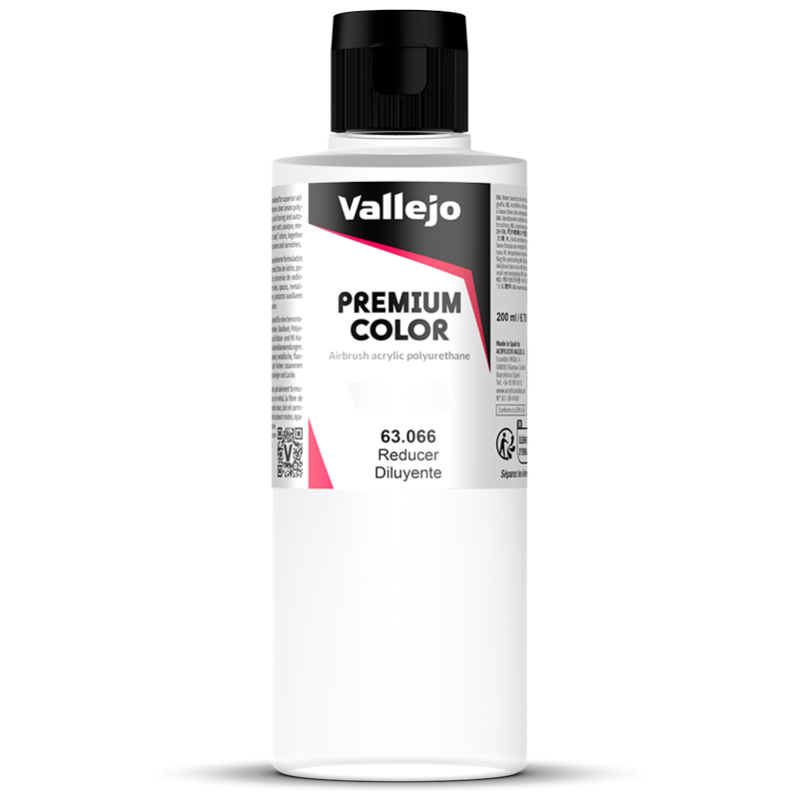 Bote de 200ml de diluyente premium Vallejo color referencia 63066